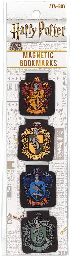 Harry Potter Hogwarts House Magnetic Bookmarks Set (4)
