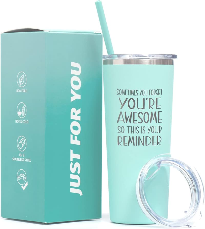 Inspirational Birthday Tumbler Gift for Women & Friends - 22oz