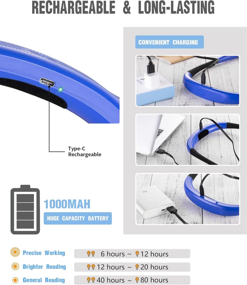 Bendable 3-Color Reading Light for Book Lovers