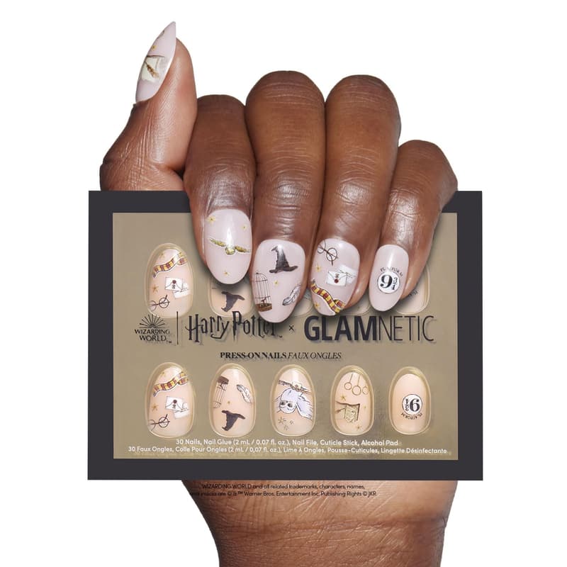 Hogwarts™ Press-On Nails by Glamnetic | Reusable Oval Nail Kit
