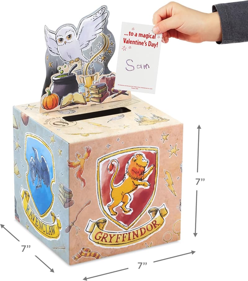 Harry Potter Valentine's Day Cards with Pop-Up Mailbox for Kids