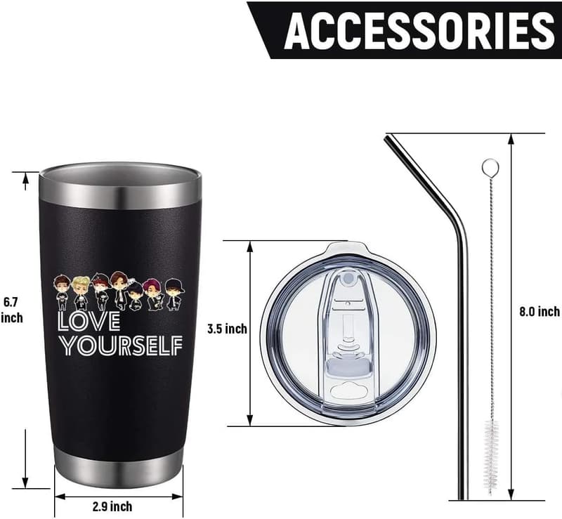 Inspirational 20 oz Stainless Steel Tumbler for Teens