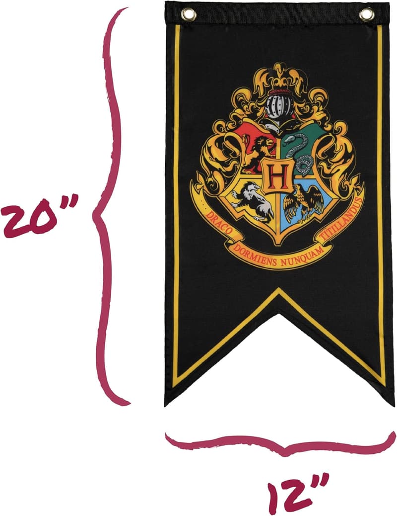 Harry Potter Birthday House Flag Set - 5 Polyester Banners