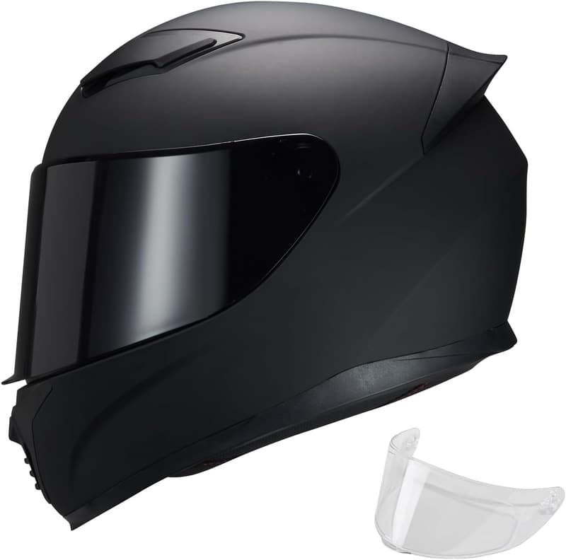 DOT Approved Dual Visor Full Face Motorcycle Helmet for Adults