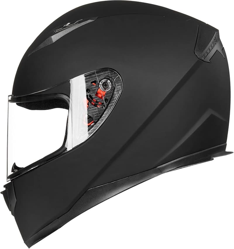 Full Face Motorcycle Helmet with Neck Scarf & 2 Visors