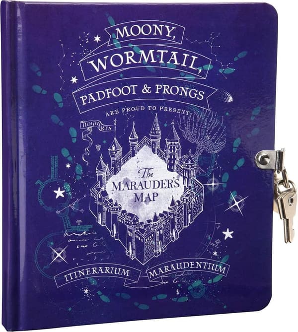 Harry Potter Marauder's Map Lock & Key Diary for Kids
