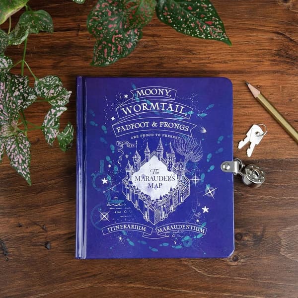 Harry Potter Marauder's Map Lock & Key Diary for Kids