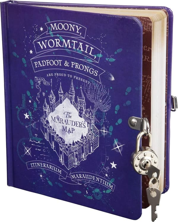 Harry Potter Marauder's Map Lock & Key Diary for Kids