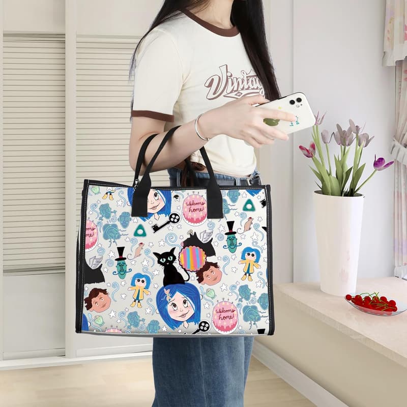 Cartoon Makeup Zipper Pouch for Movie Fans - Mr. Bobinsky Design