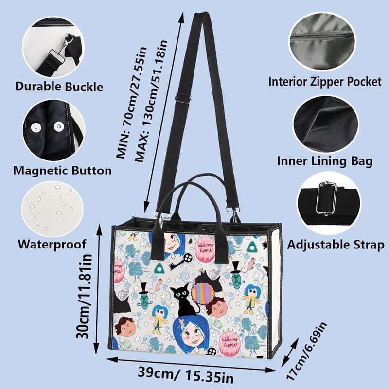 Cartoon Makeup Zipper Pouch for Movie Fans - Mr. Bobinsky Design