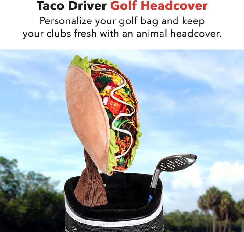 Funny Taco Driver Headcover | Premium Golf Club Protection