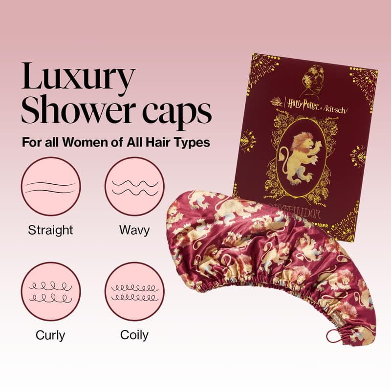 Gryffindor Satin Microfiber Hair Towel Wrap for Women