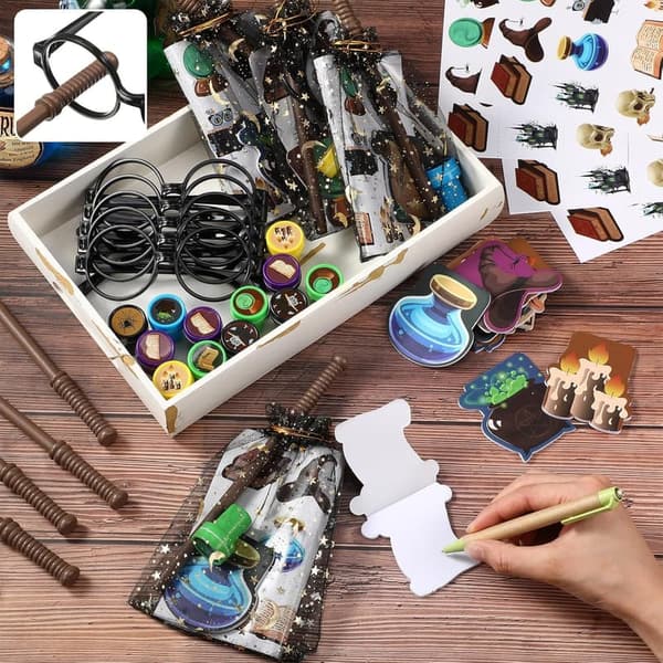 Wizard Party Favors - 144 Pcs Decoration Set for Kids