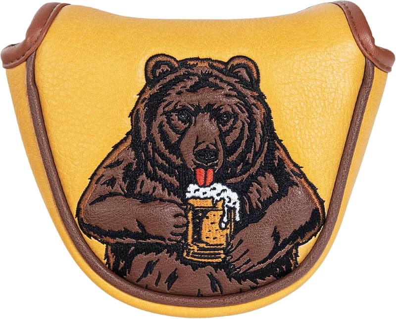Golf Club Head Covers - Beer Bear Driver & Putter Protector