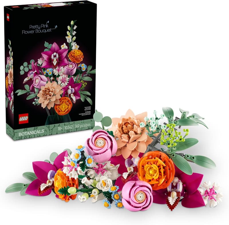 Graduation Gift: LEGO Botanicals Pink Flower Bouquet Set