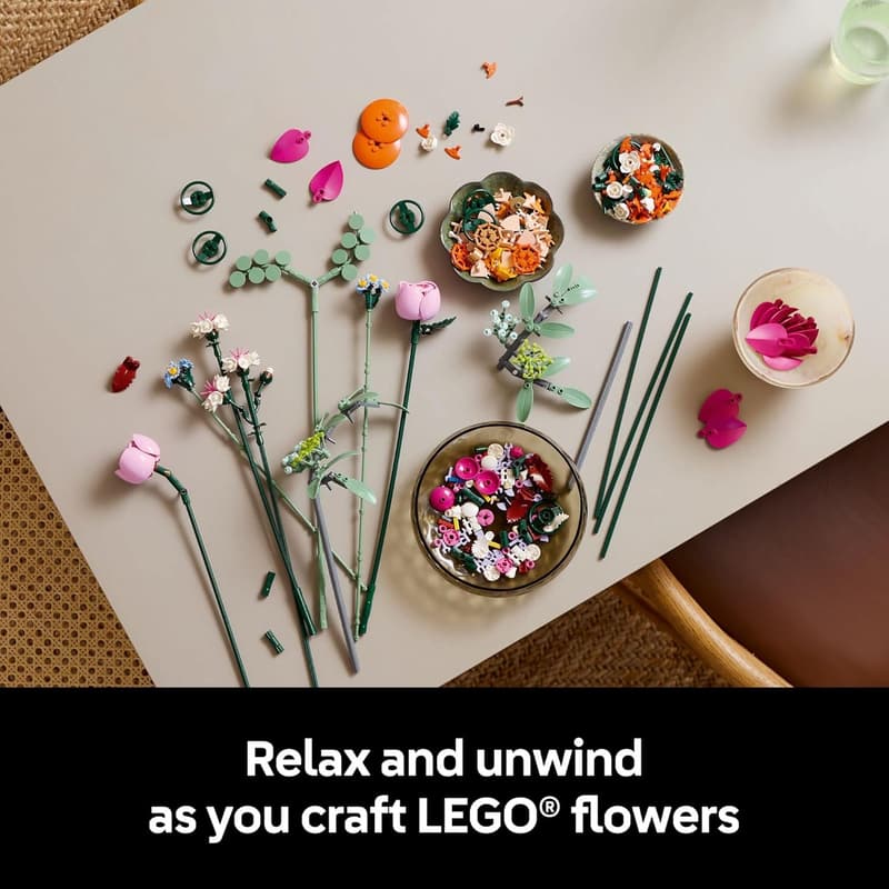 Graduation Gift: LEGO Botanicals Pink Flower Bouquet Set