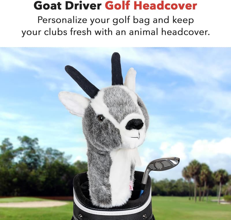 Premium Goat Driver Headcover | Funny Golf Club Protection