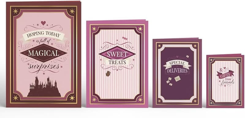 Harry Potter 3D Pop-Up Valentine's Day Card Set - 4 Cards