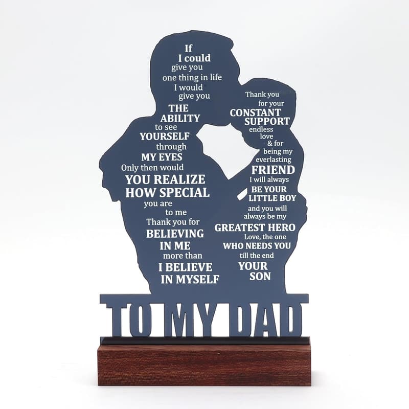Father's Day Gift: Personalized Sign for Dad from Son