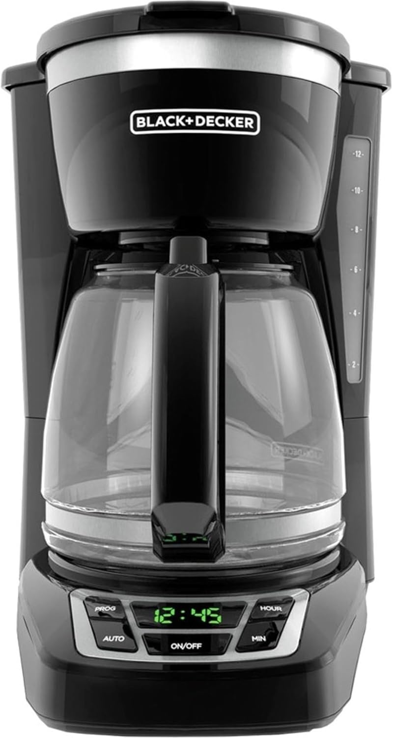 Programmable 12-Cup Coffee Maker with Washable Filter