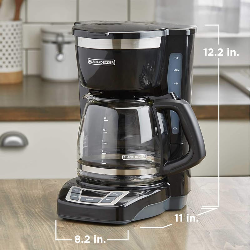 Programmable 12-Cup Coffee Maker with Washable Filter