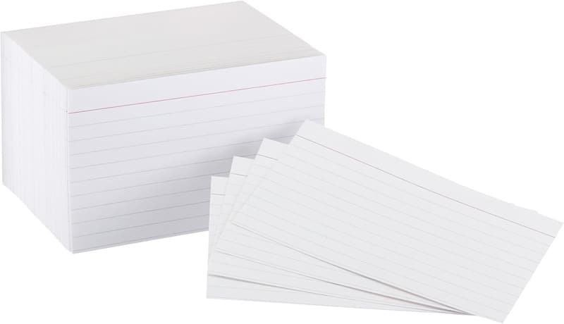 Amazon Basics 3 x 5 Inch Ruled Index Flash Cards, 300 Count