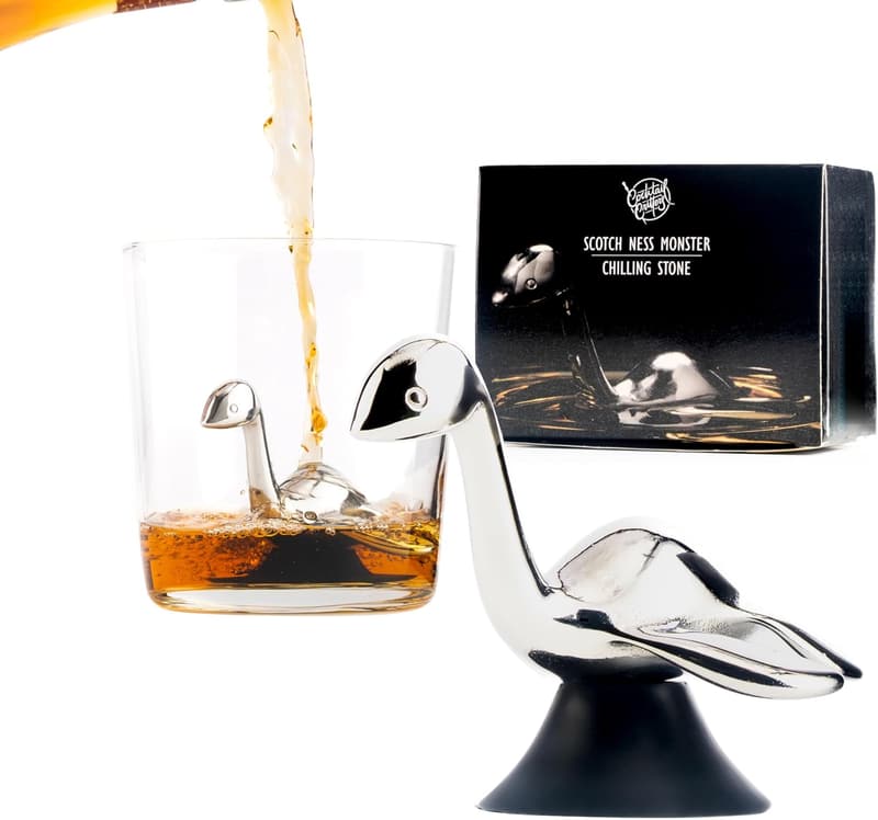 Loch Ness Stainless Steel Whisky Chilling Stone - Reusable Ice Cube