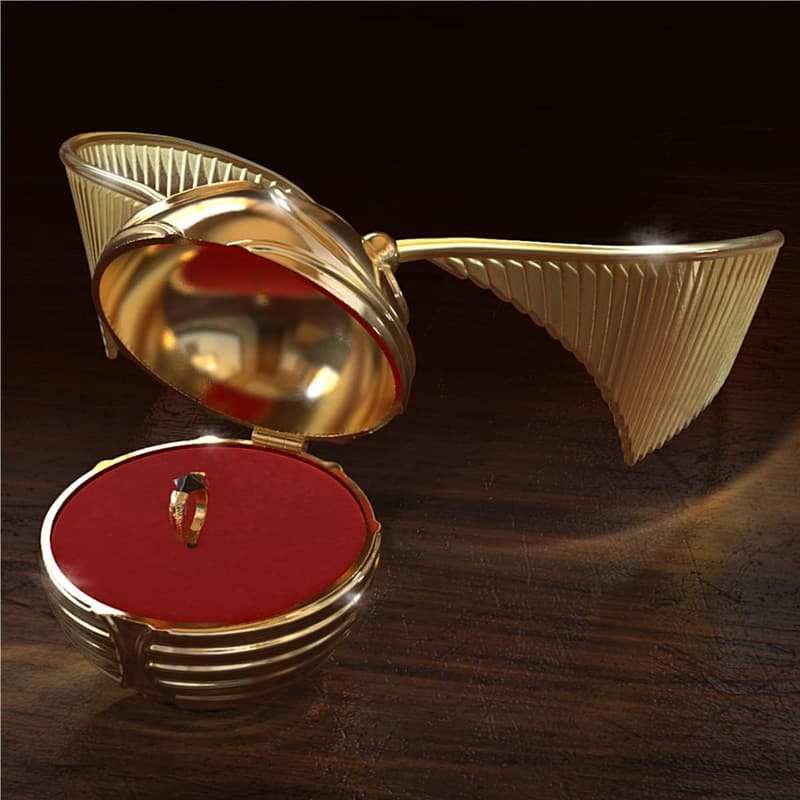Harry Potter Golden Snitch Music Box with Gaunt's Ring