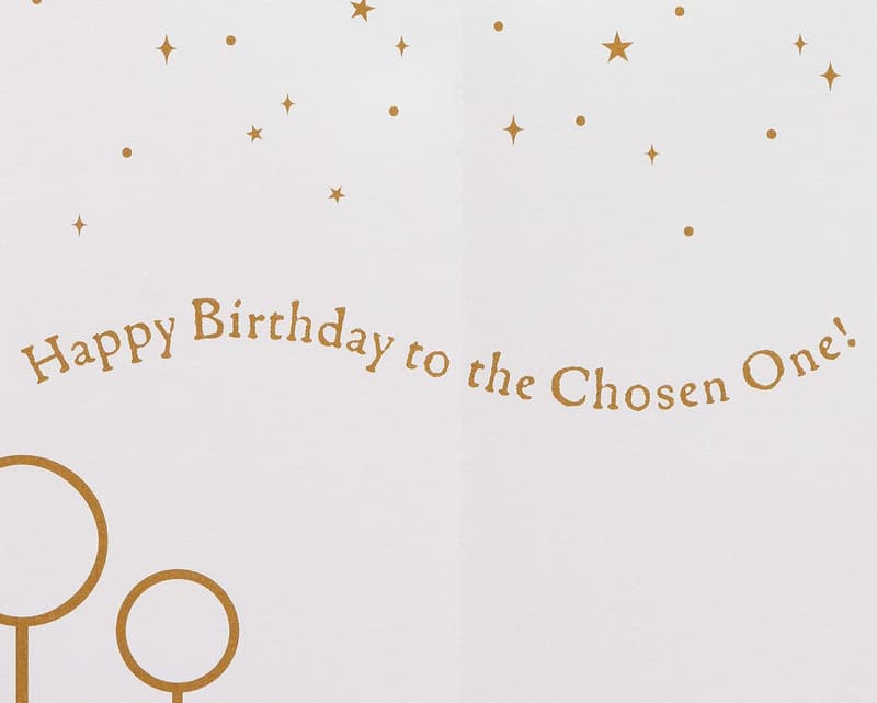 Harry Potter Birthday Card - The Chosen One Theme