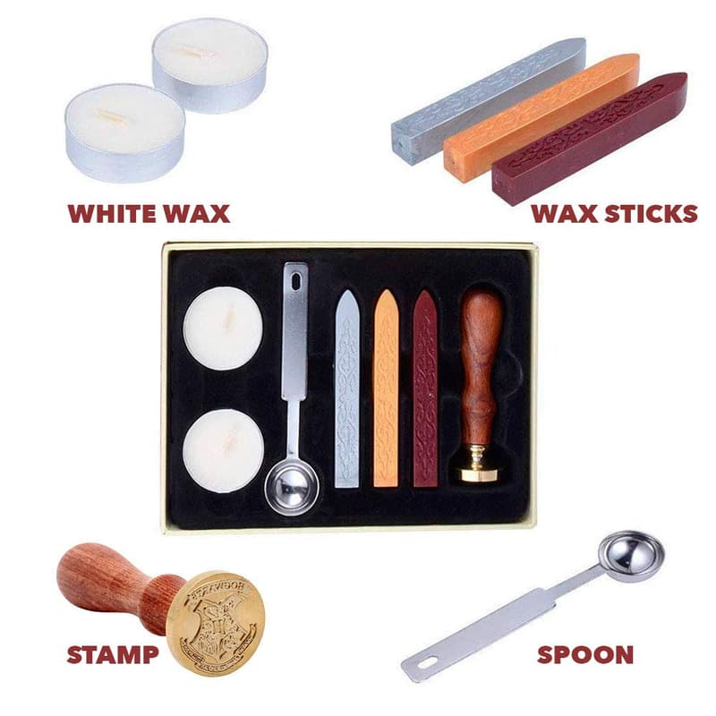Harry Potter Vintage Wax Seal Stamp Kit for Invitations and Crafts