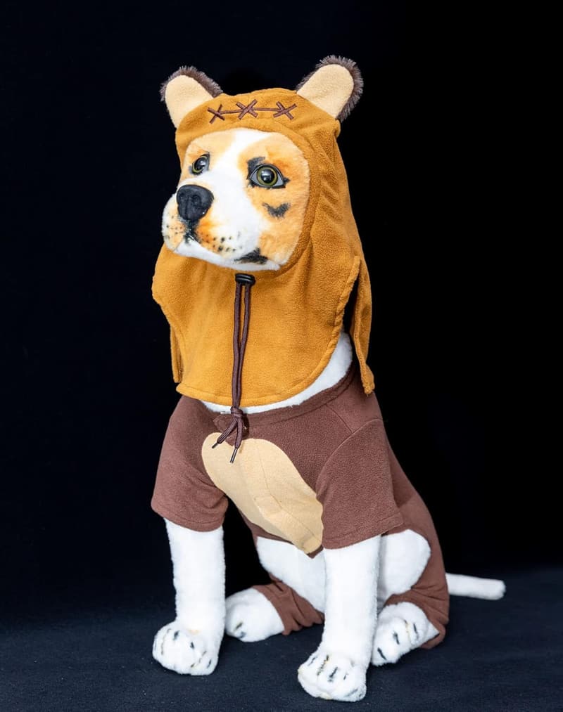 Cute Furry Bear Costume Hat & Sweater for Dogs and Cats