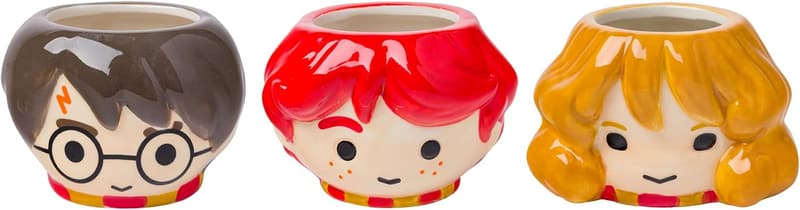 Harry Potter 3D Sculpted Mini Cups Set - Hermione & Ron
