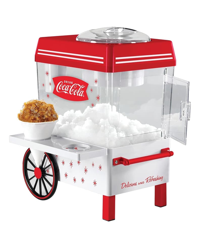 Coca-Cola Retro Snow Cone Machine with 2 Cups & Scoop