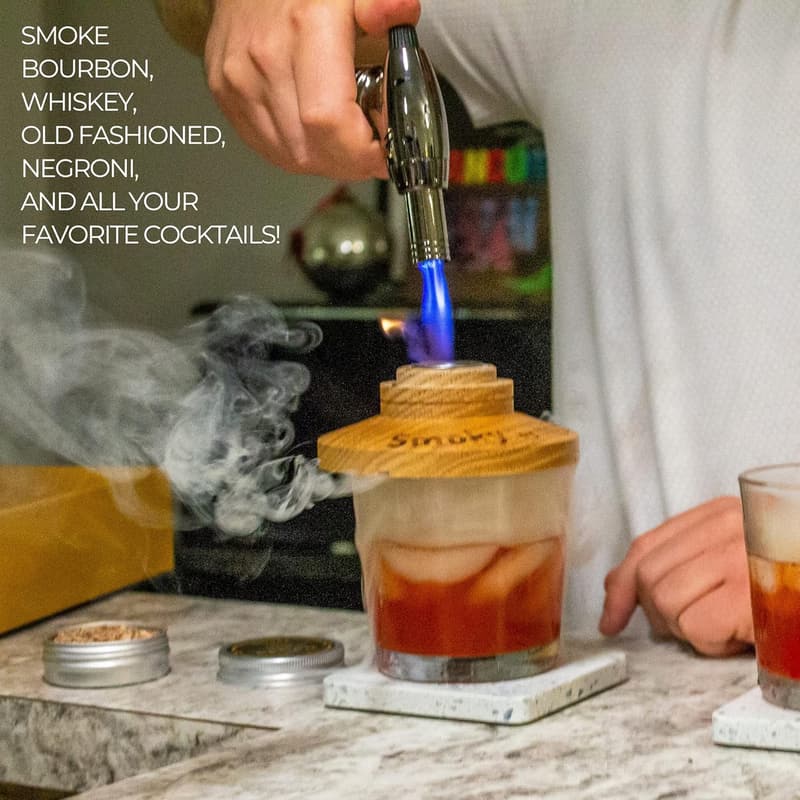 Premium Whiskey Smoker Kit - Smoke Bourbon & Scotch at Home