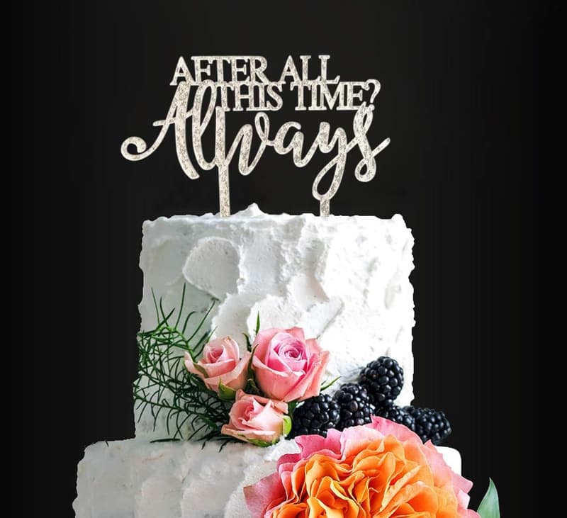 Always Wedding Cake Topper - Perfect for Weddings & Anniversaries