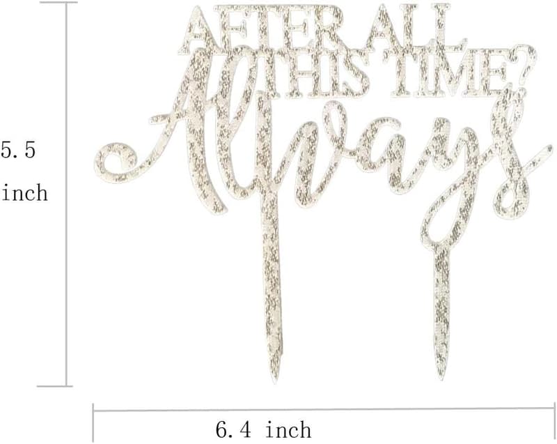 Always Wedding Cake Topper - Perfect for Weddings & Anniversaries
