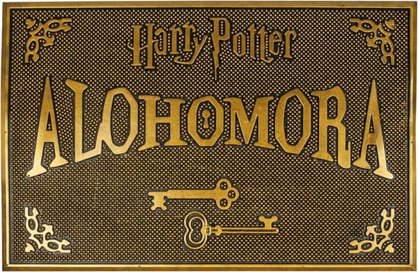 Harry Potter Alohomora Rubber Welcome Mat
