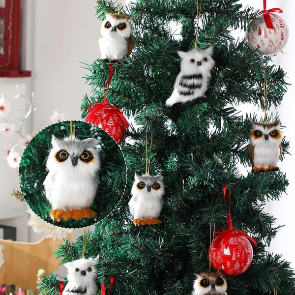 Mini Stuffed Owl Plush Toys - 8 Pieces for Birthdays & Weddings