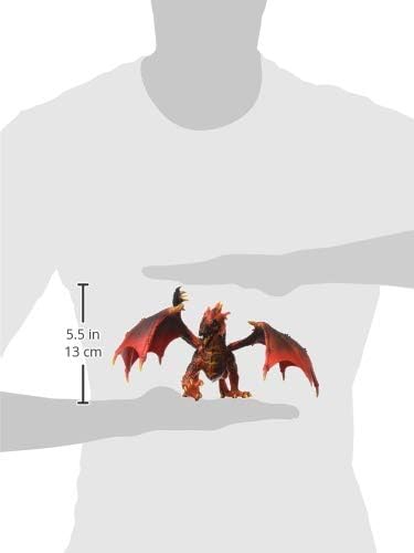 Eldradors Lava Dragon Toy Figurine with Moveable Wings, Ages 7+
