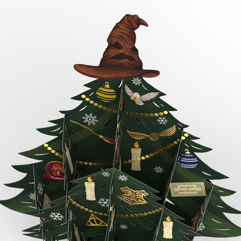 Harry Potter Christmas Tree Pop-Up Bouquet, Handmade Gift