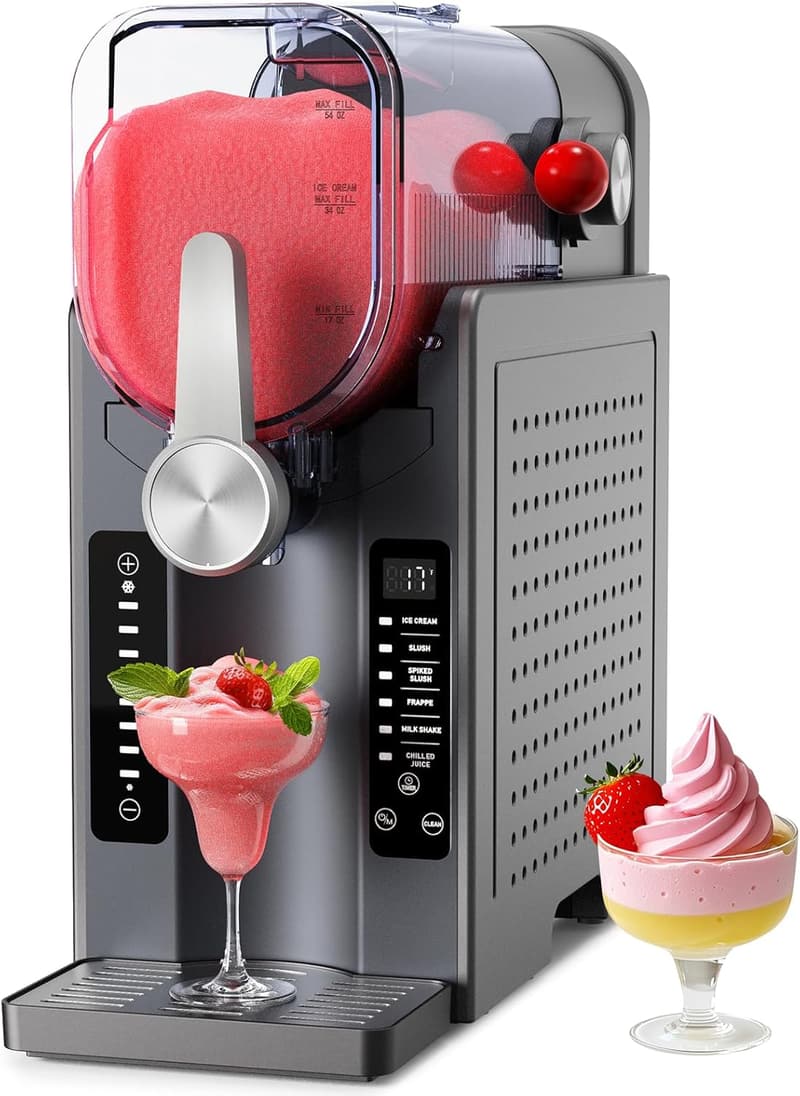 Home Slushie Machine with LED Display & One-Touch Reservation