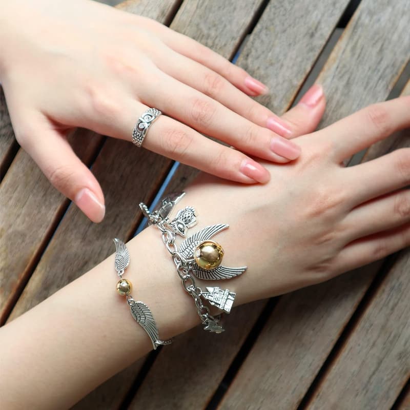 Space Wizardry Charm Bracelet Set – Handmade Adjustable Jewelry for Girls