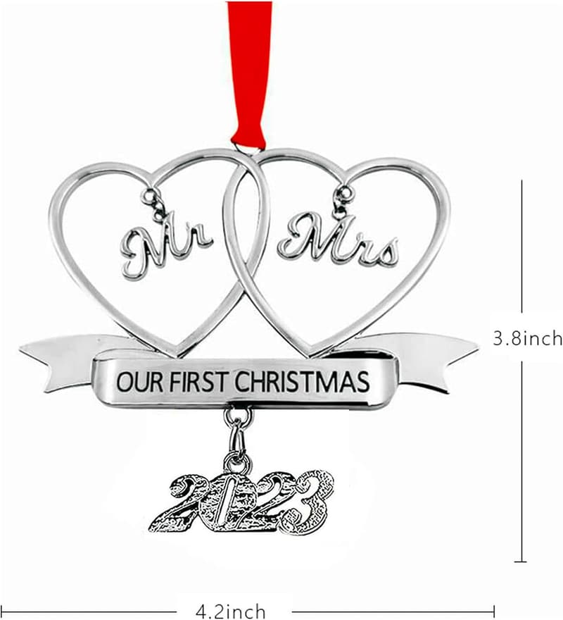 Our First Christmas as Mr & Mrs Ornament 2024 for Couples