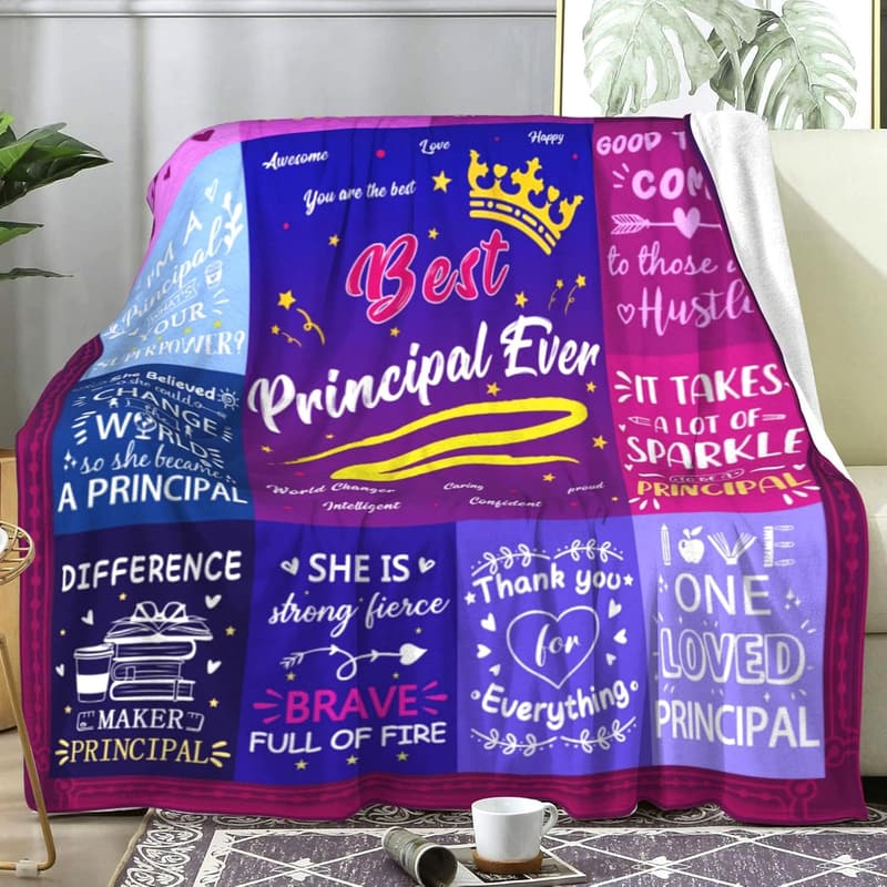 Principal Appreciation Blanket Gift for Retirement or Birthday, 50