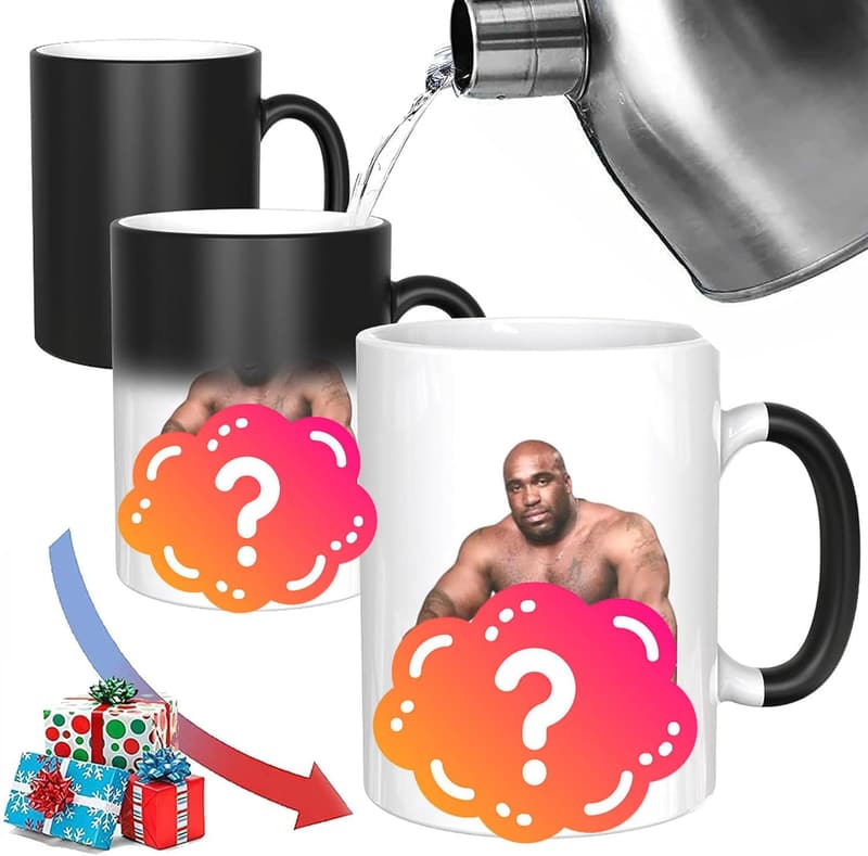 Funny Color Changing Mug for Friends - Custom Barry Wood Design