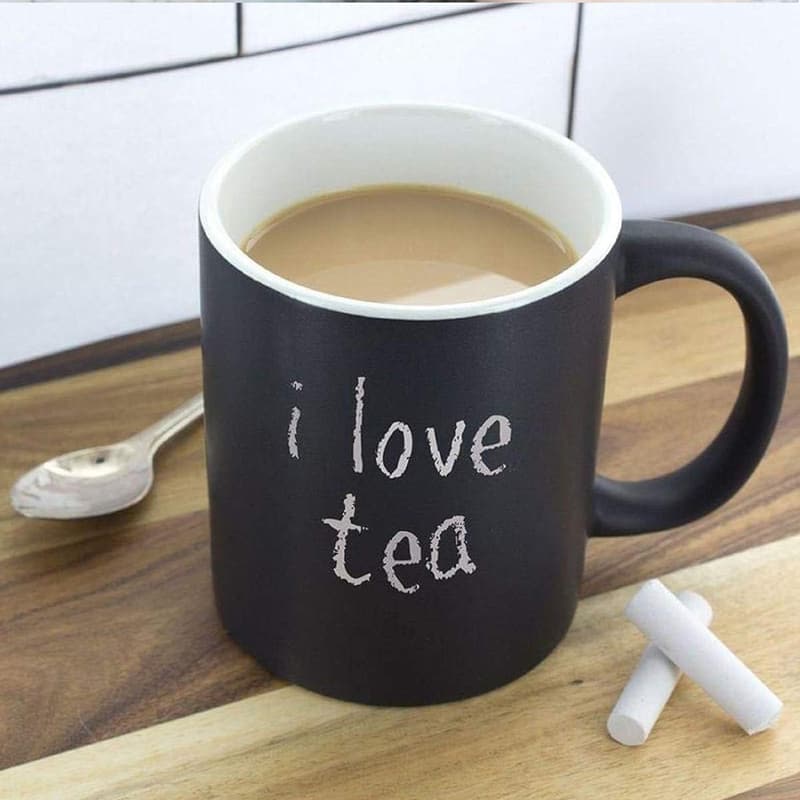 Personalized Chalkboard Coffee Mug - 300ml with Chalk