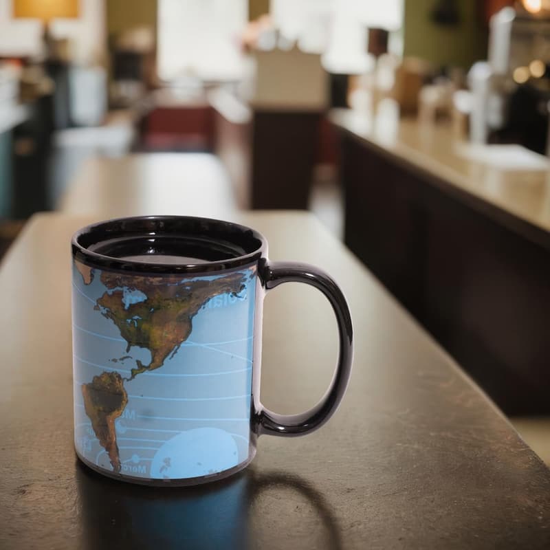 Magical Colour Changing Coffee Mug - Solar System Design, 12 oz