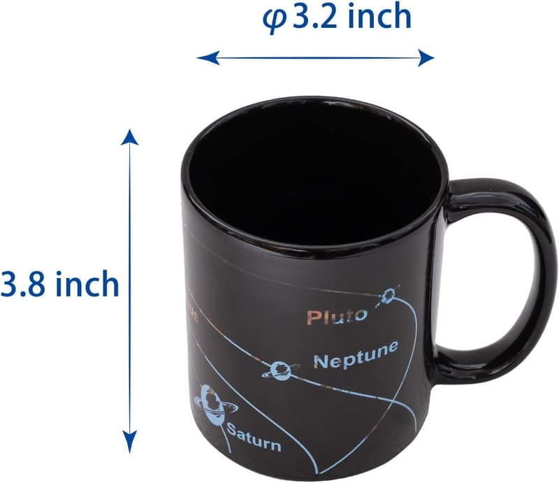 Magical Colour Changing Coffee Mug - Solar System Design, 12 oz