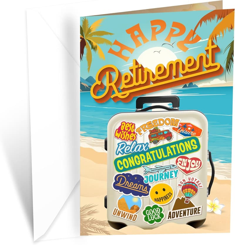 Eco-Friendly Retirement Card with Premium Envelope, 5x7 in.