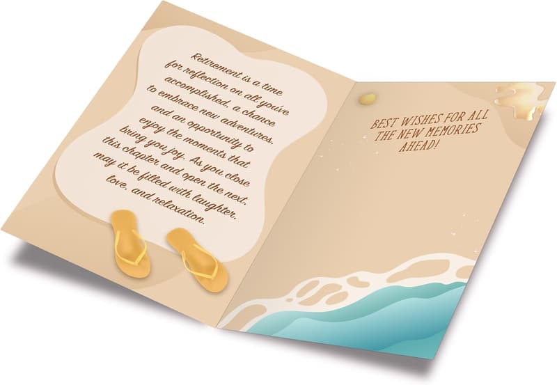 Eco-Friendly Retirement Card with Premium Envelope, 5x7 in.